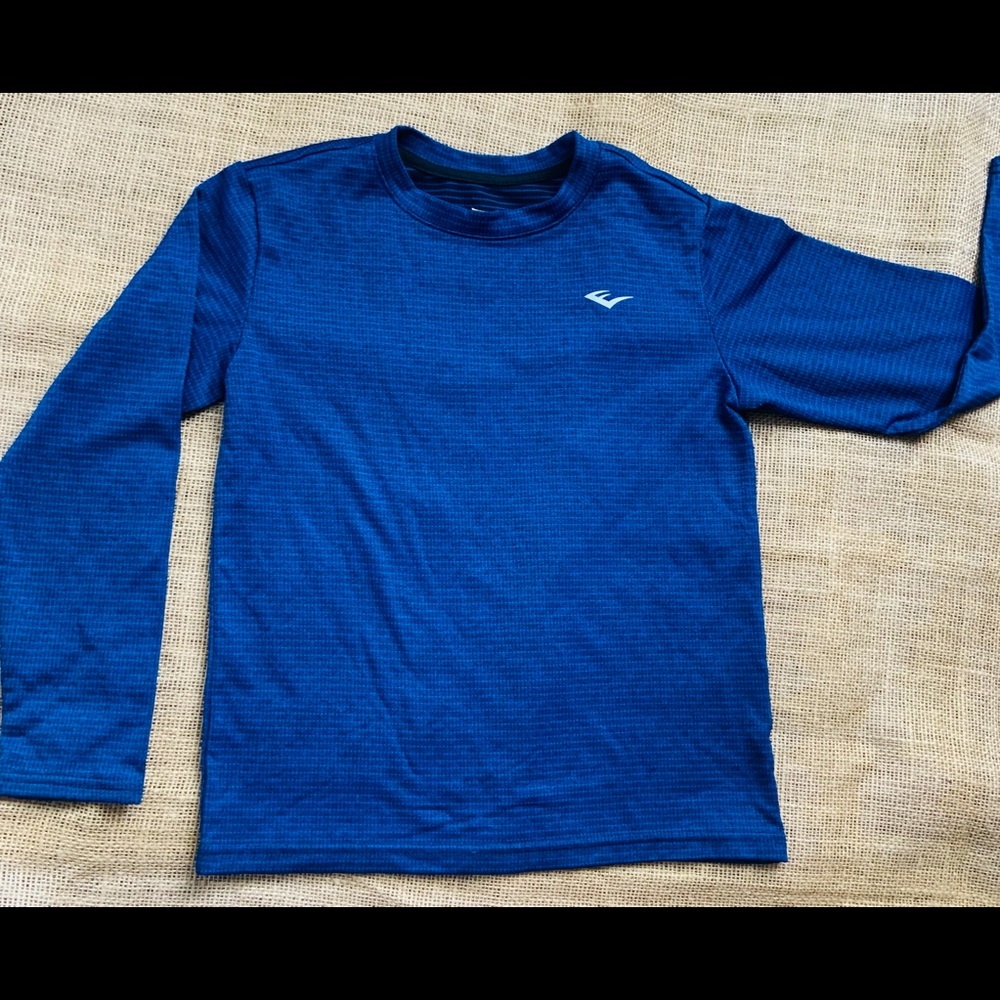 Long Sleeve T-Shirt Boy's Everlast Sz 7 Blue